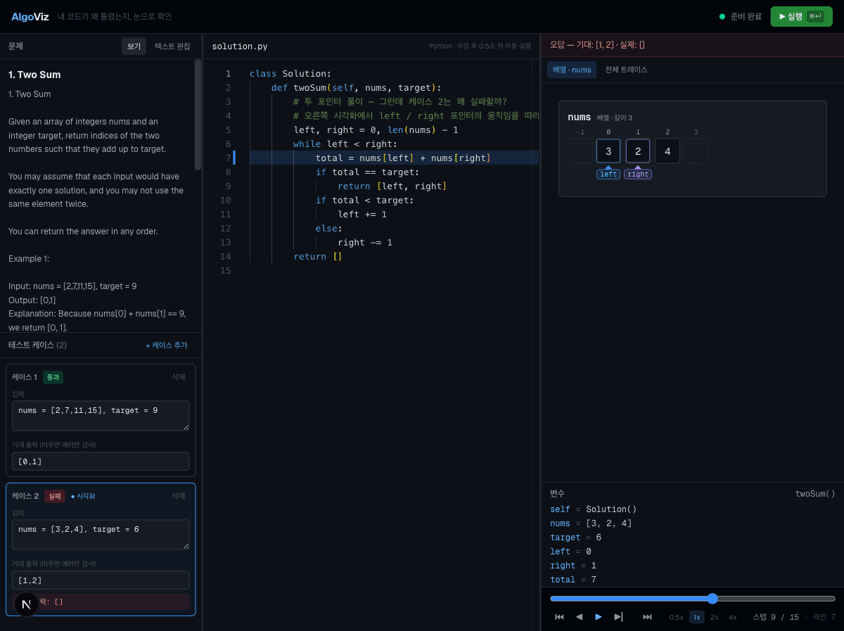 AlgoViz screenshot